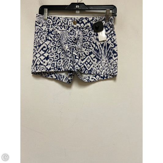 Shorts Designer By Lilly Pulitzer In Blue & White, Size: 0