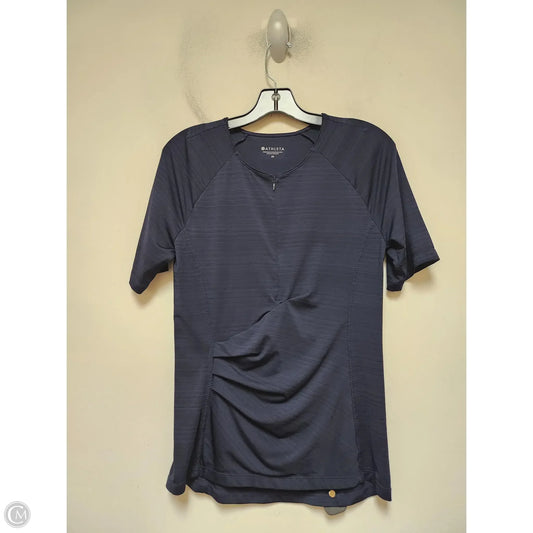 Athletic Top Short Sleeve By Athleta In Navy, Size: M