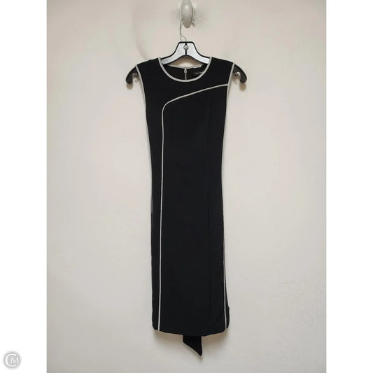 Dress Casual Midi By Clothes Mentor In Black & White, Size: S