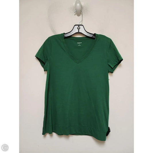 Top Short Sleeve Designer By Lafayette 148 In Green, Size: S