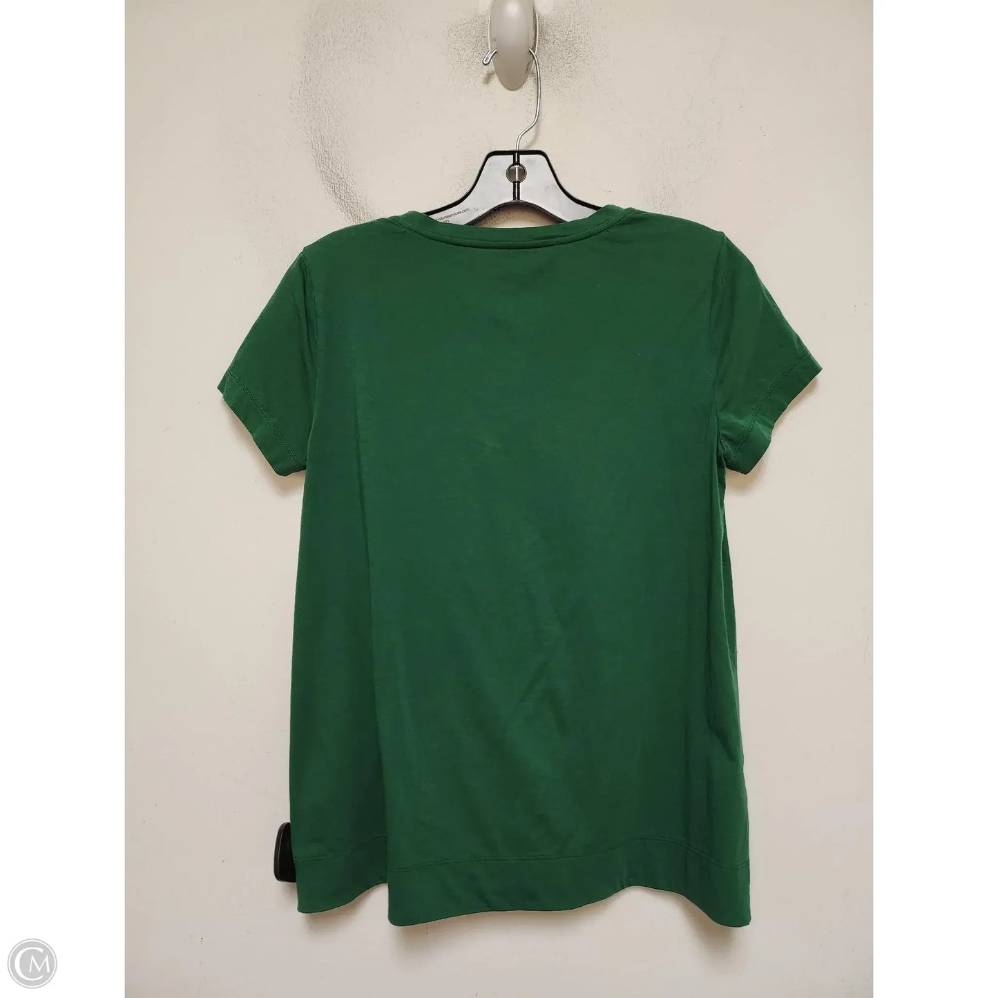Top Short Sleeve Designer By Lafayette 148 In Green, Size: S