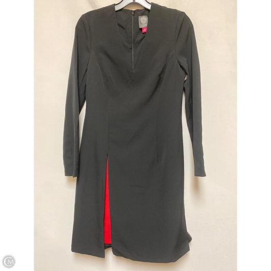 Dress Casual Midi By Vince Camuto In Black & Red, Size: S