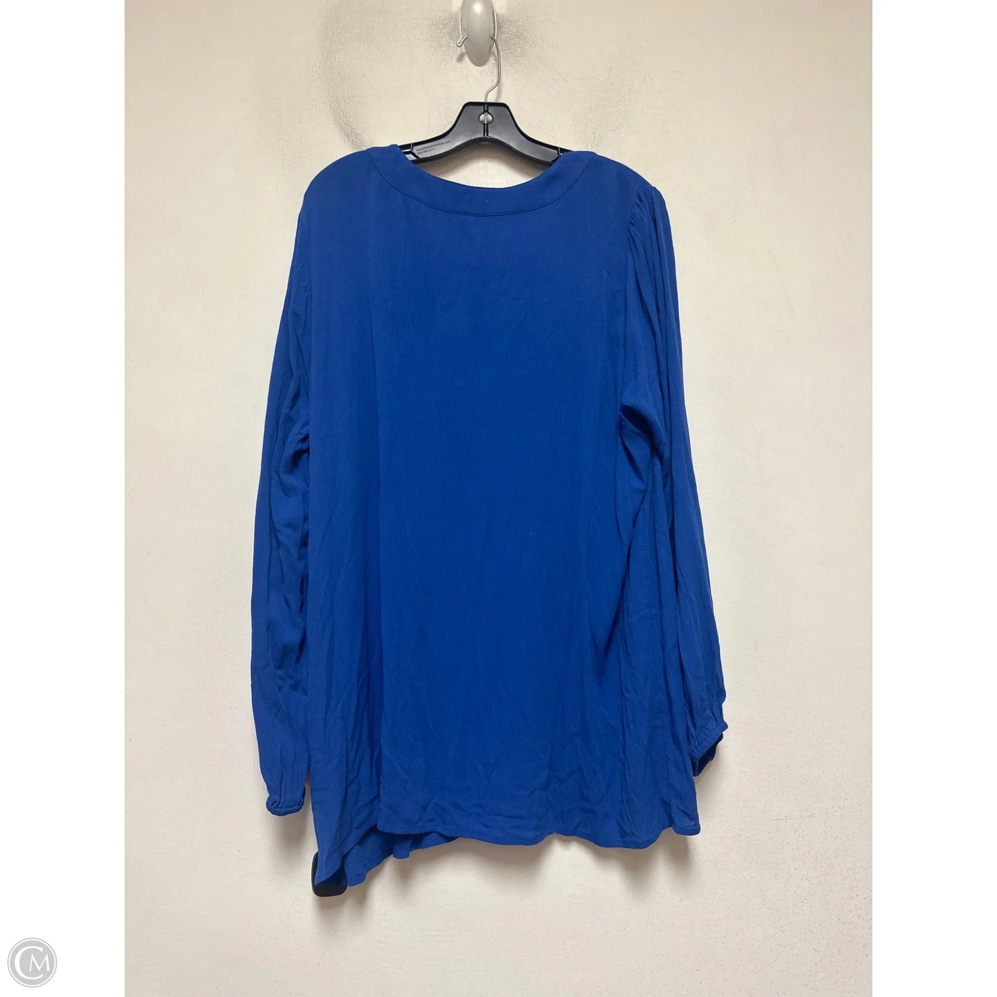 Top Long Sleeve By Torrid In Blue, Size: 2x