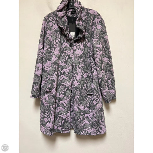 Jacket Other By Clothes Mentor In Grey & Purple, Size: 2x