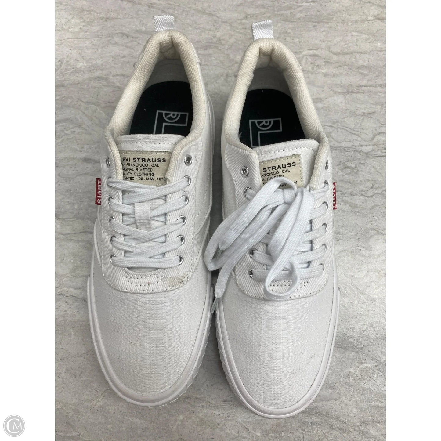 Shoes Sneakers By Levis In White, Size: 10