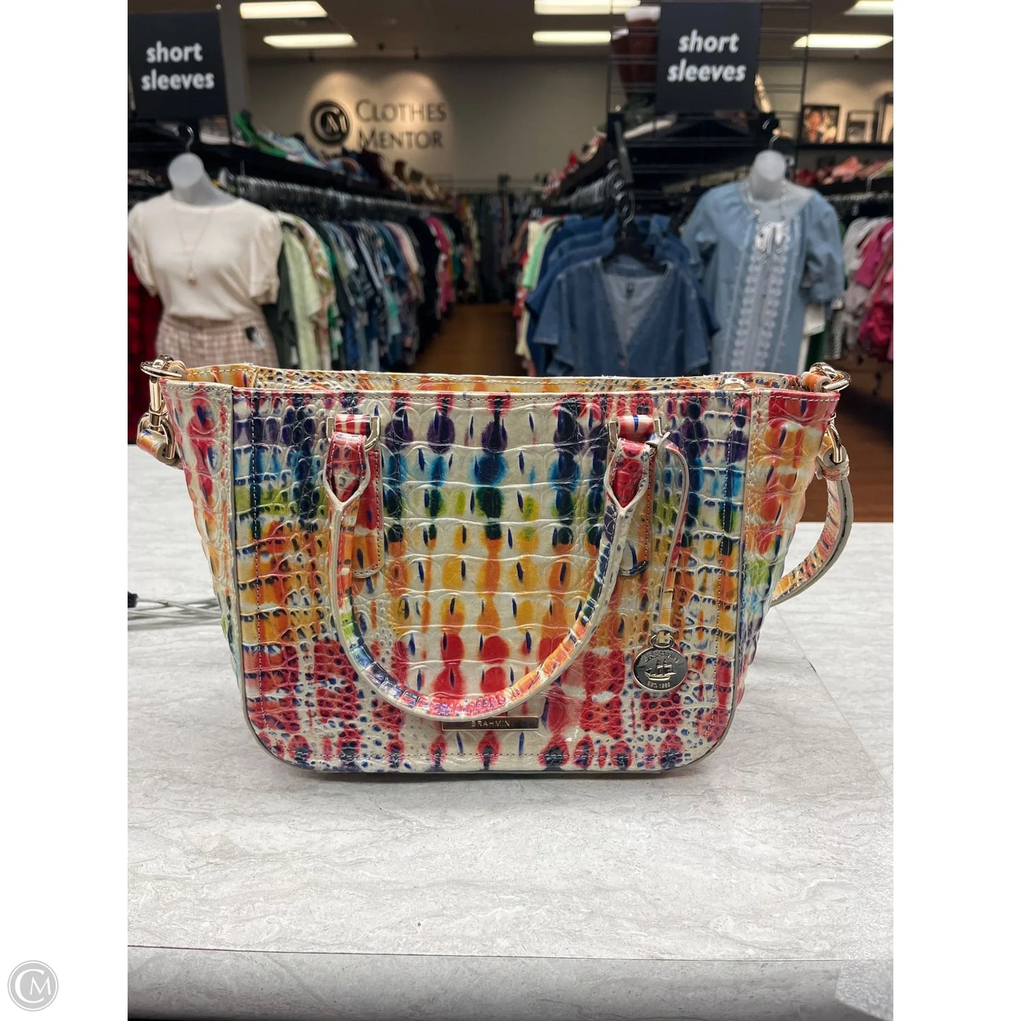 Handbag Designer By Brahmin, Size: Medium