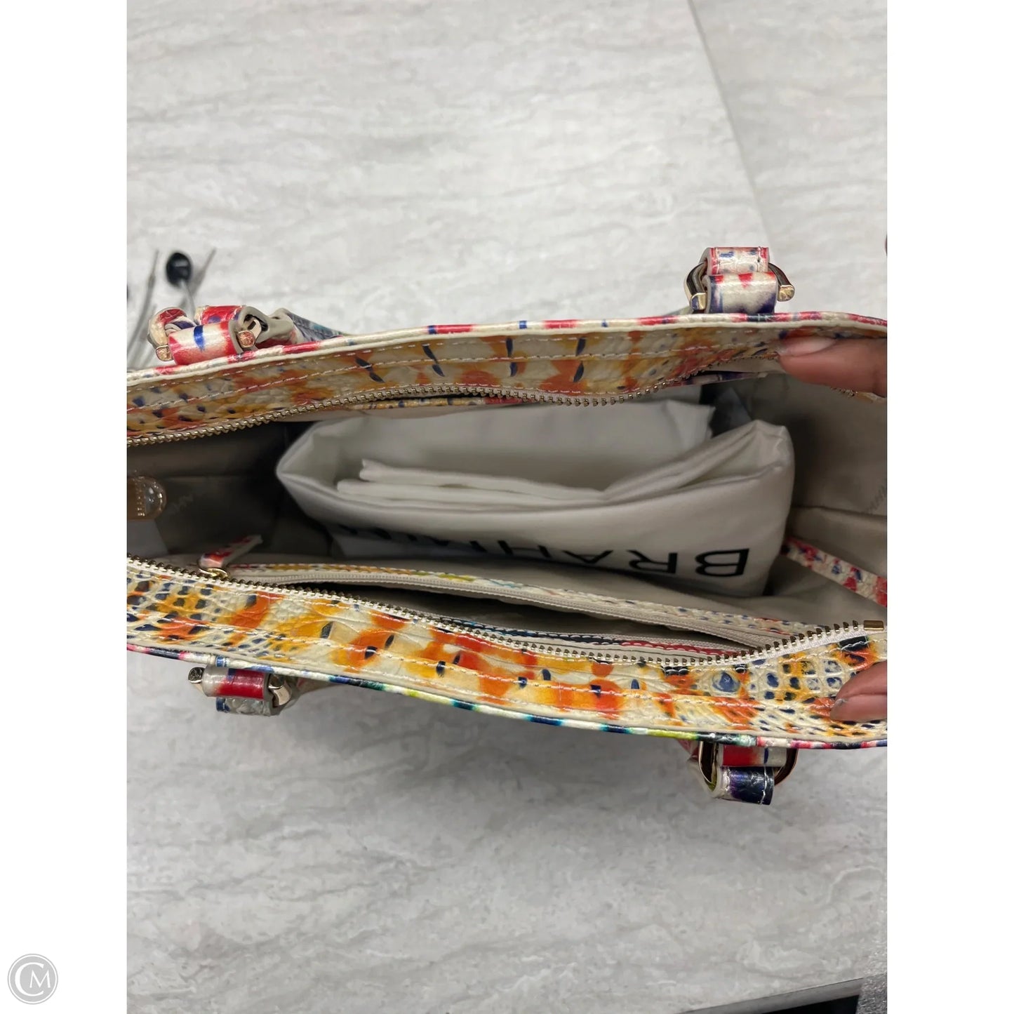 Handbag Designer By Brahmin, Size: Medium