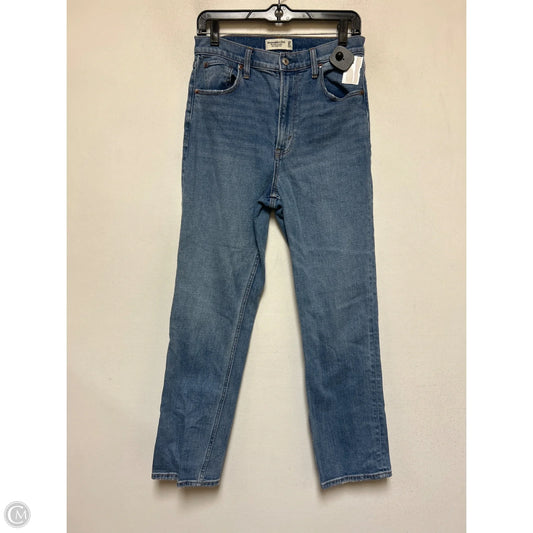 Jeans Straight By Abercrombie And Fitch In Blue Denim, Size: 6