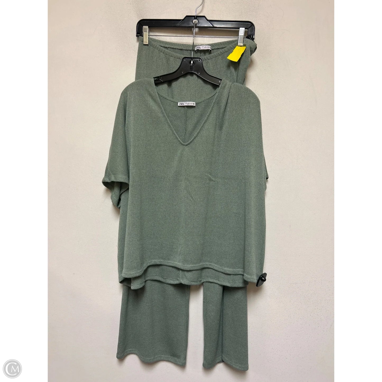 Pants Set 2pc By Zara In Green, Size: 12