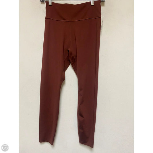 Athletic Leggings By Nike Apparel In Brown, Size: M