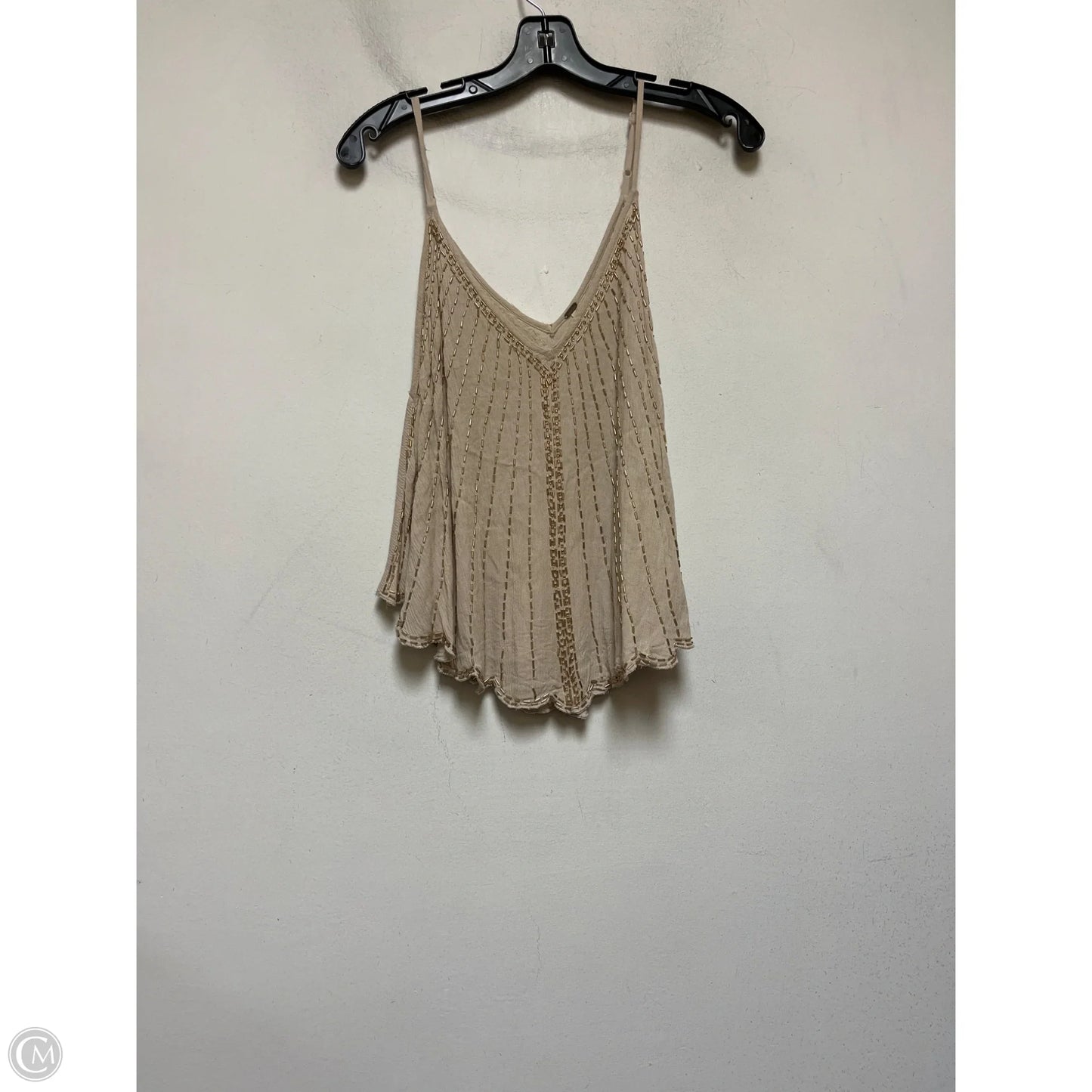 Top Sleeveless By Free People In Gold & Tan, Size: Xs