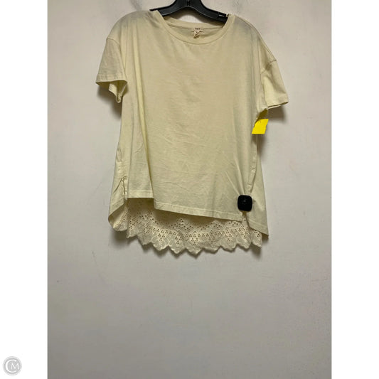 Top Short Sleeve By Tiny In Yellow, Size: S