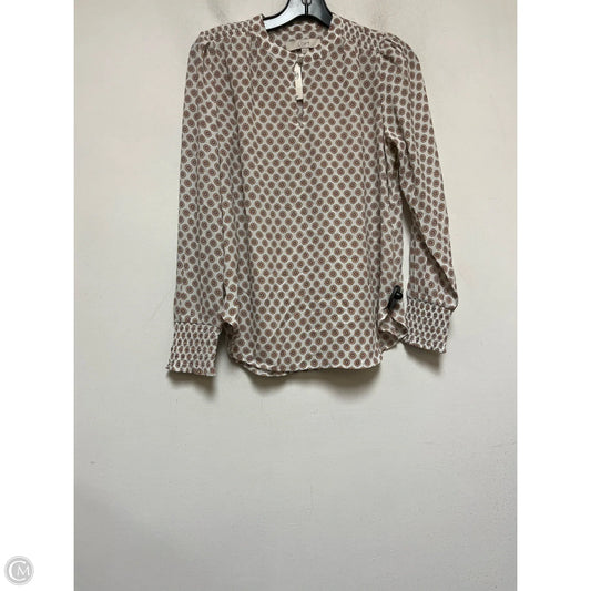 Top Long Sleeve By Loft In Geometric Pattern, Size: Xs