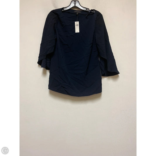 Top Short Sleeve By Banana Republic In Navy, Size: Xs