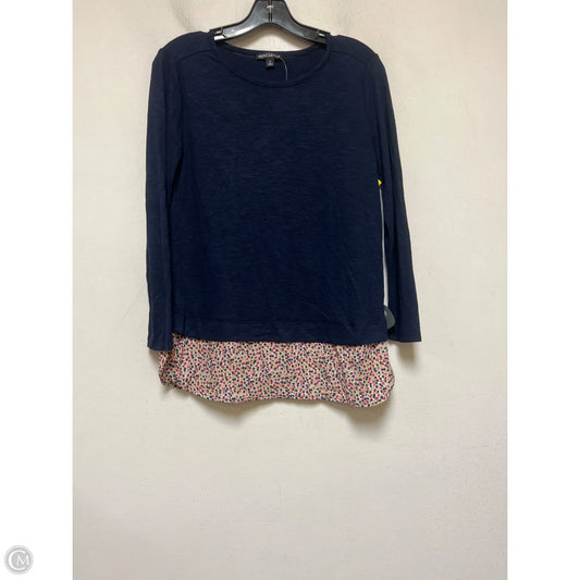 Top Long Sleeve By J. Crew In Navy, Size: S