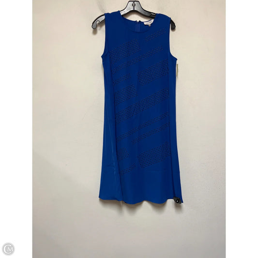 Dress Casual Midi By Calvin Klein In Blue, Size: M