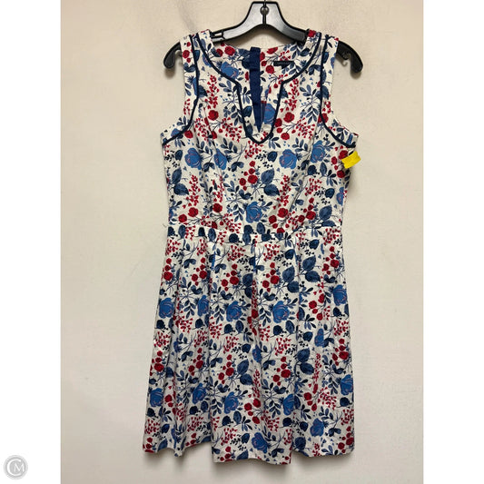 Dress Casual Midi By Tommy Hilfiger In Blue & Red & White, Size: M