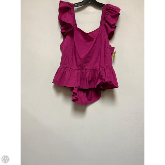 Top Sleeveless By Eloquii In Purple, Size: 2x