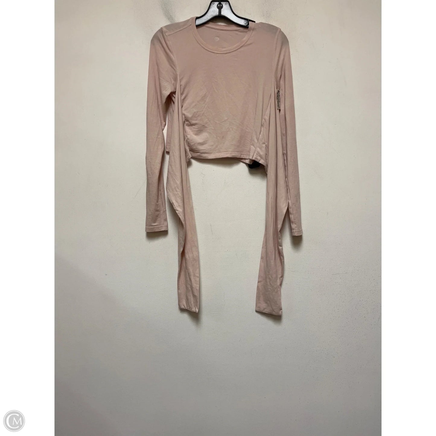 Athletic Top Long Sleeve Crewneck By Lululemon In Pink, Size: M