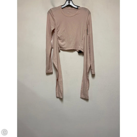 Athletic Top Long Sleeve Crewneck By Lululemon In Pink, Size: M