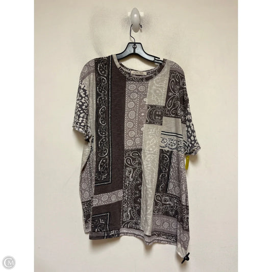 Top Short Sleeve By We The Free In Grey, Size: Xl