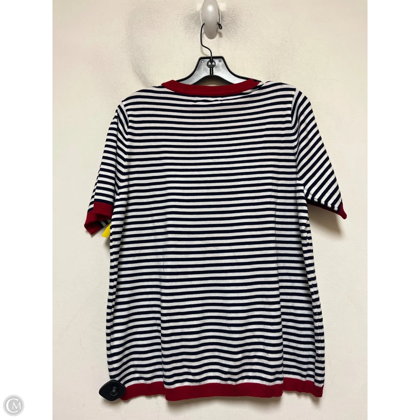 Top Short Sleeve By Dokotoo In Striped Pattern, Size: L