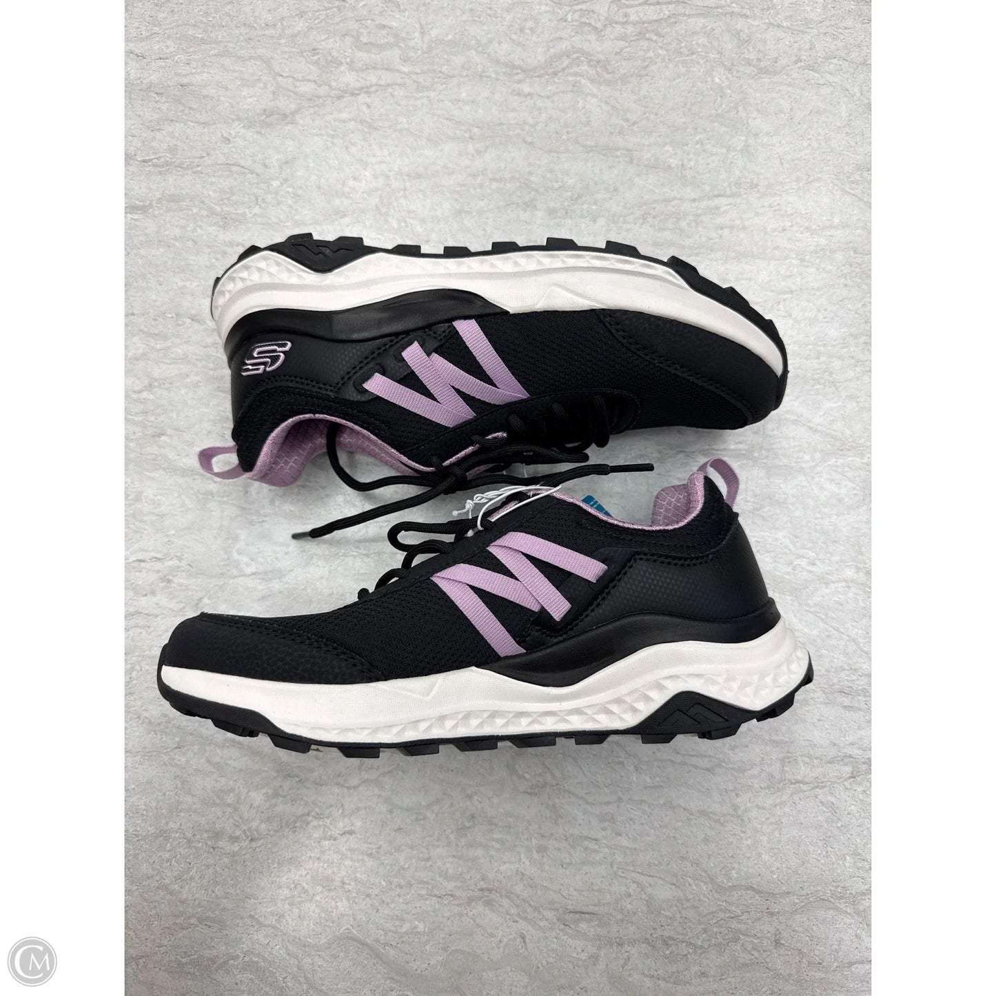 Shoes Athletic By Skechers In Black & Purple, Size: 7
