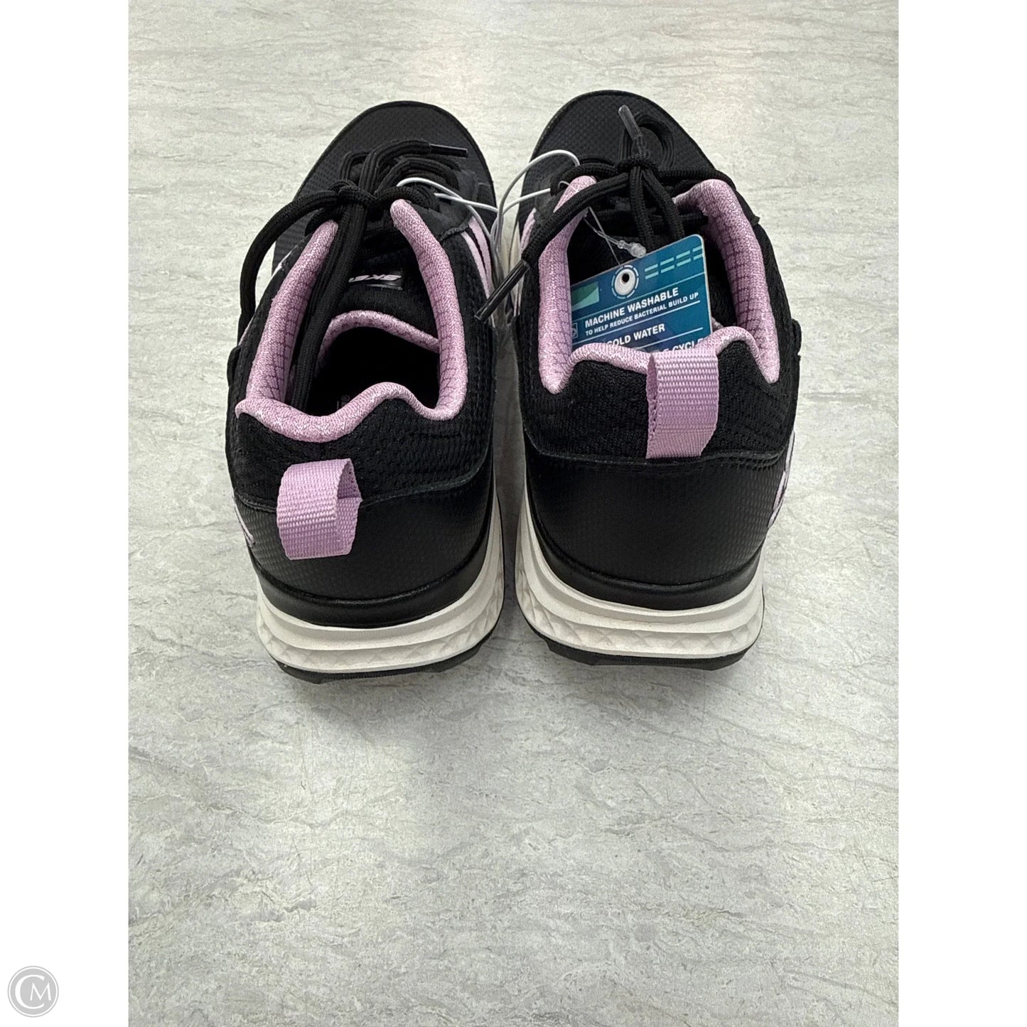 Shoes Athletic By Skechers In Black & Purple, Size: 7