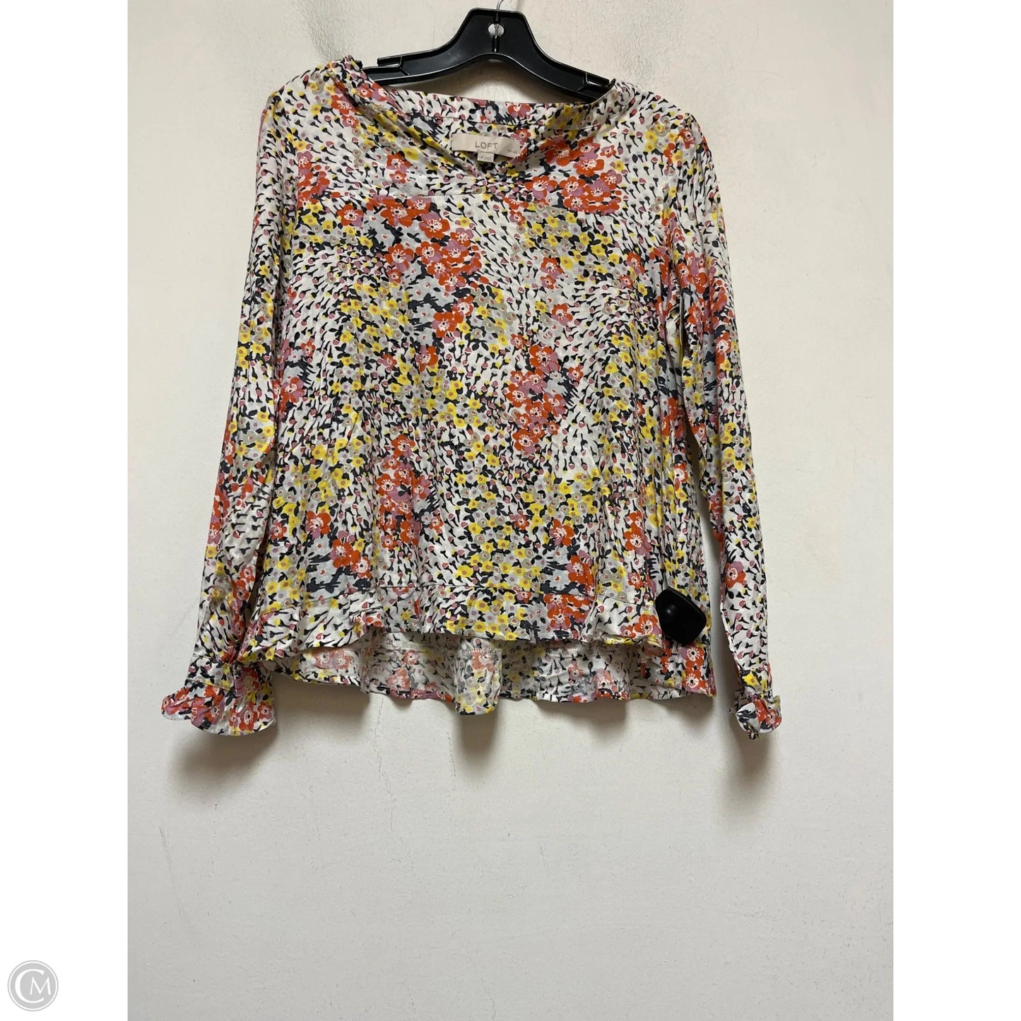 Top Long Sleeve By Loft In Multi-colored, Size: Xs