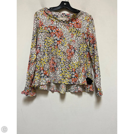Top Long Sleeve By Loft In Multi-colored, Size: Xs