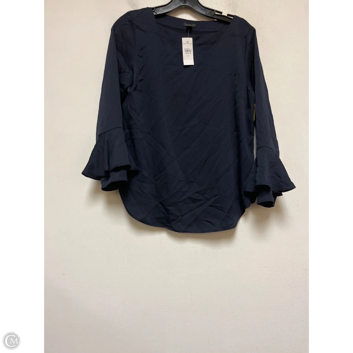 Top Long Sleeve By Ann Taylor In Navy, Size: Xs