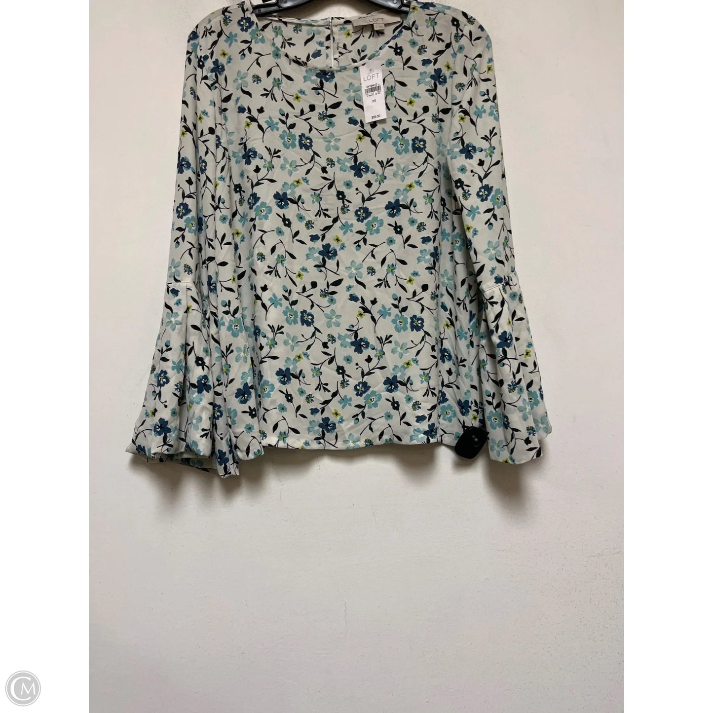 Top Long Sleeve By Loft In Floral Print, Size: Xs