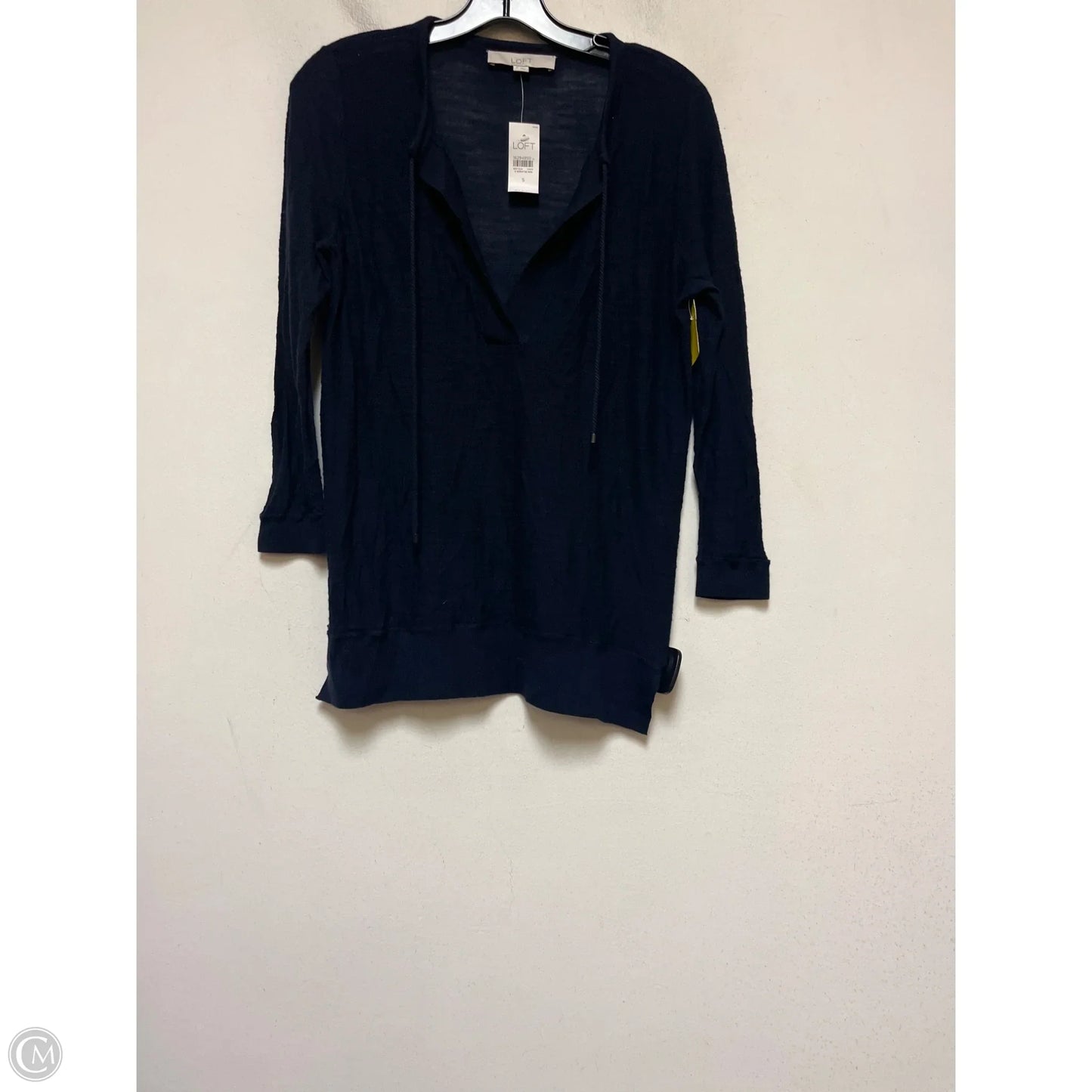 Top Long Sleeve By Loft In Navy, Size: Xs