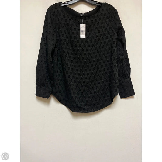 Top Long Sleeve By Ann Taylor In Black, Size: Xs