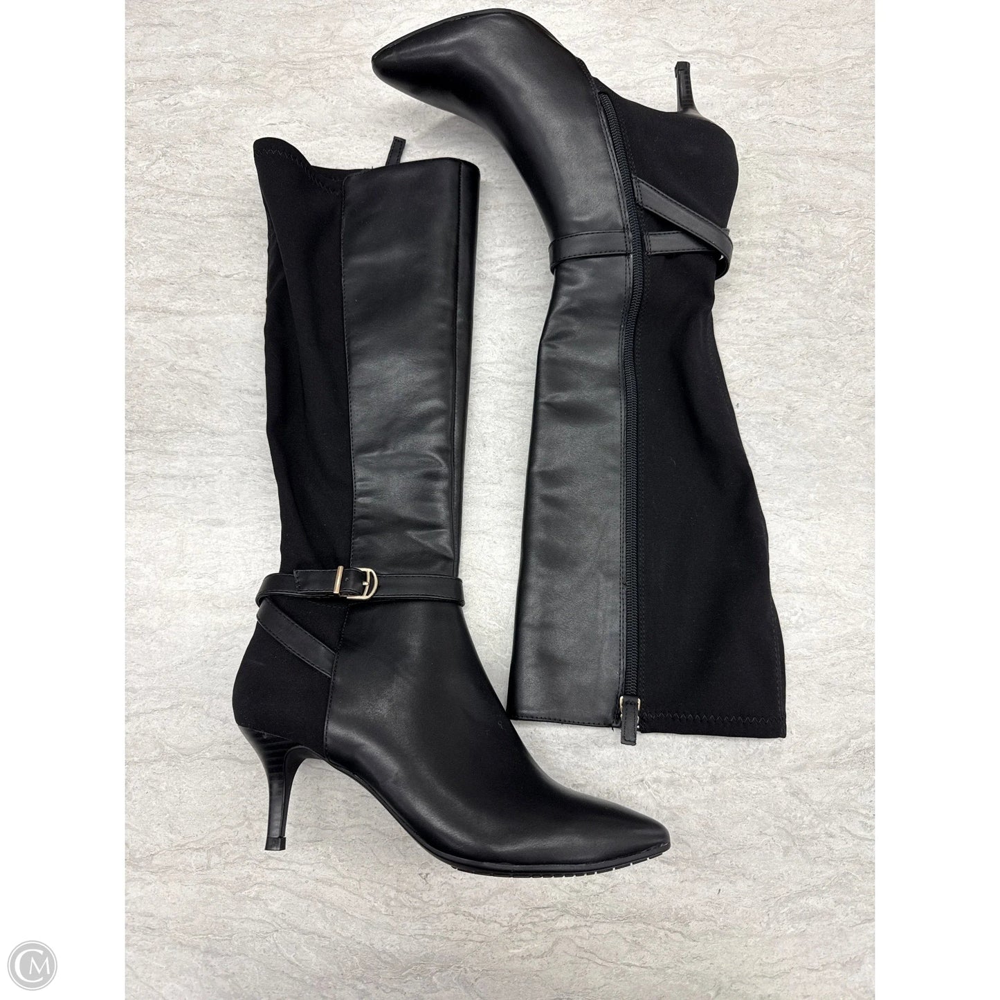 Boots Mid-calf Heels By Tahari In Black, Size: 6.5