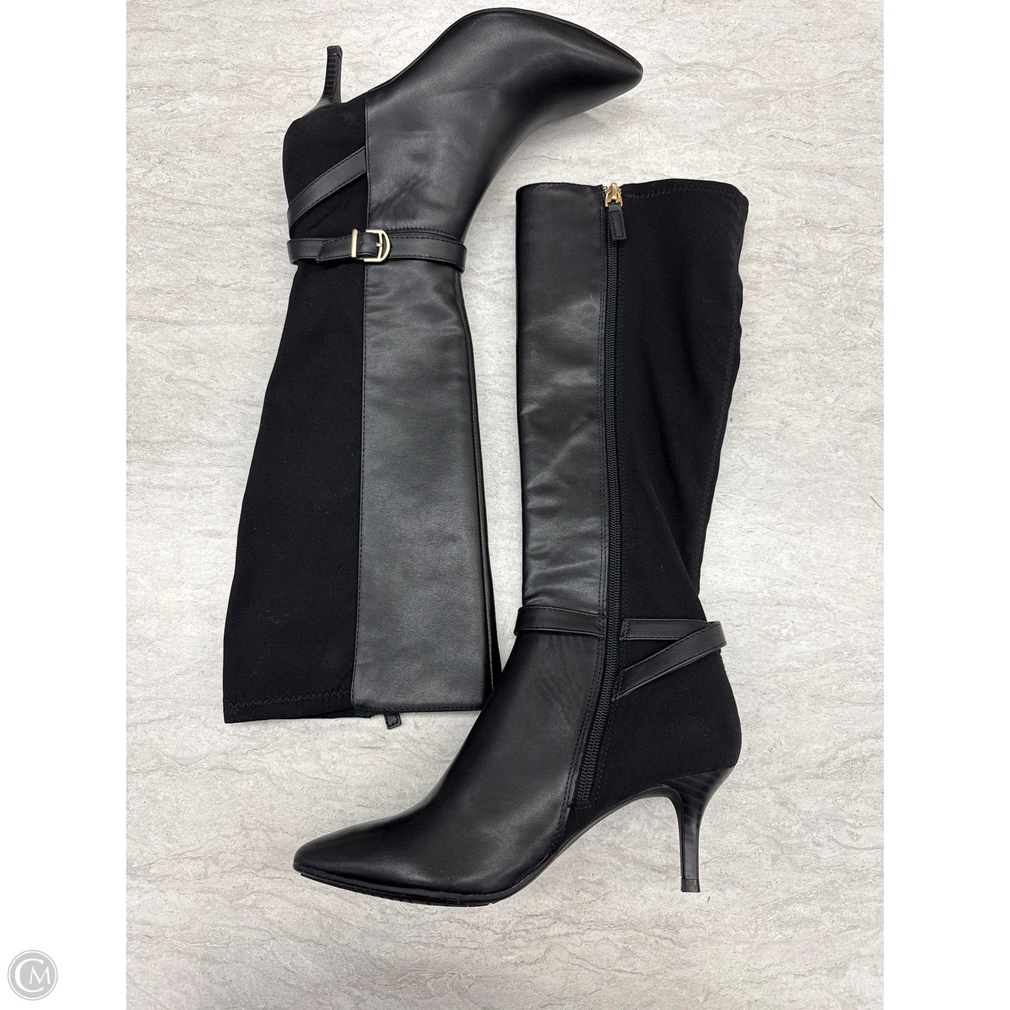 Boots Mid-calf Heels By Tahari In Black, Size: 6.5