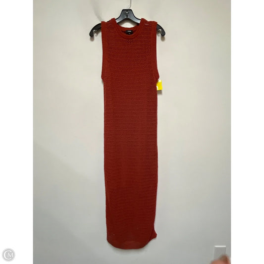 Dress Casual Midi By Express In Orange, Size: L