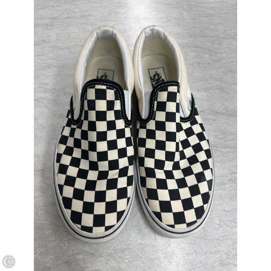 Shoes Flats By Vans In Checkered Pattern, Size: 10