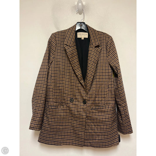 Blazer By Promesa In Plaid Pattern, Size: S