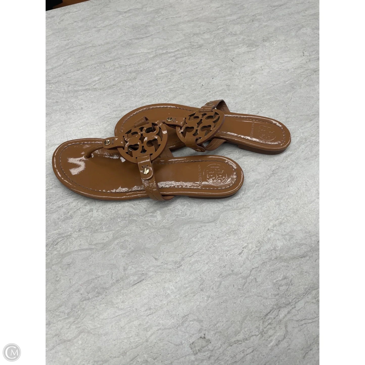 Sandals Designer By Tory Burch In Brown, Size: 7