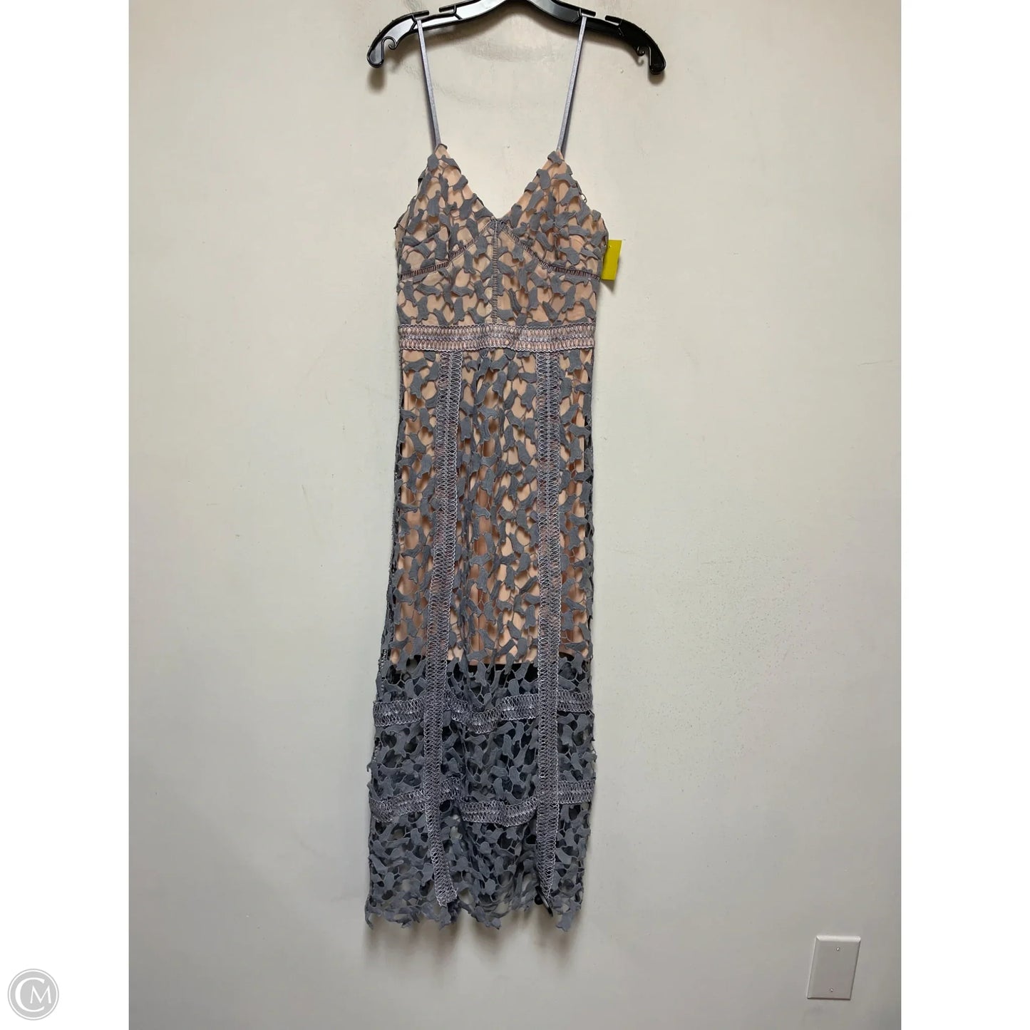 Dress Casual Midi By Elliatt In Grey & Tan, Size: Xs