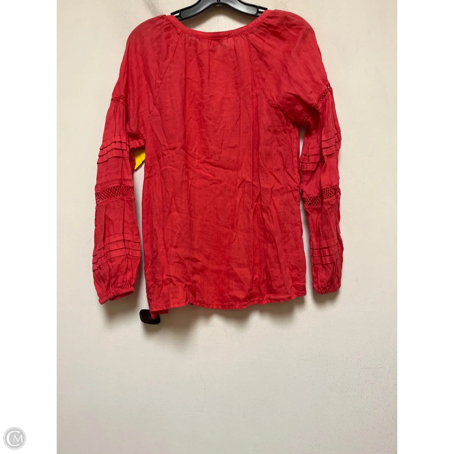 Top Long Sleeve Designer By Lilly Pulitzer In Coral, Size: S