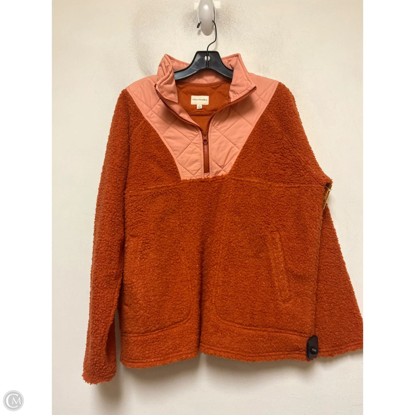 Jacket Fleece By Vera Bradley In Orange, Size: M