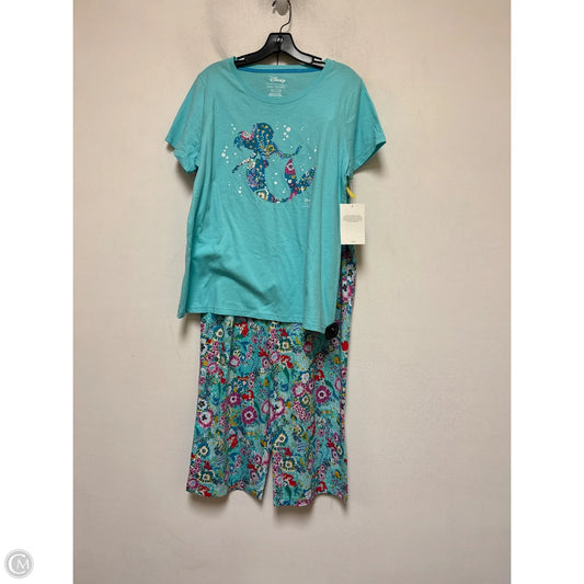 Pajamas 2pc By Disney In Aqua, Size: Xl