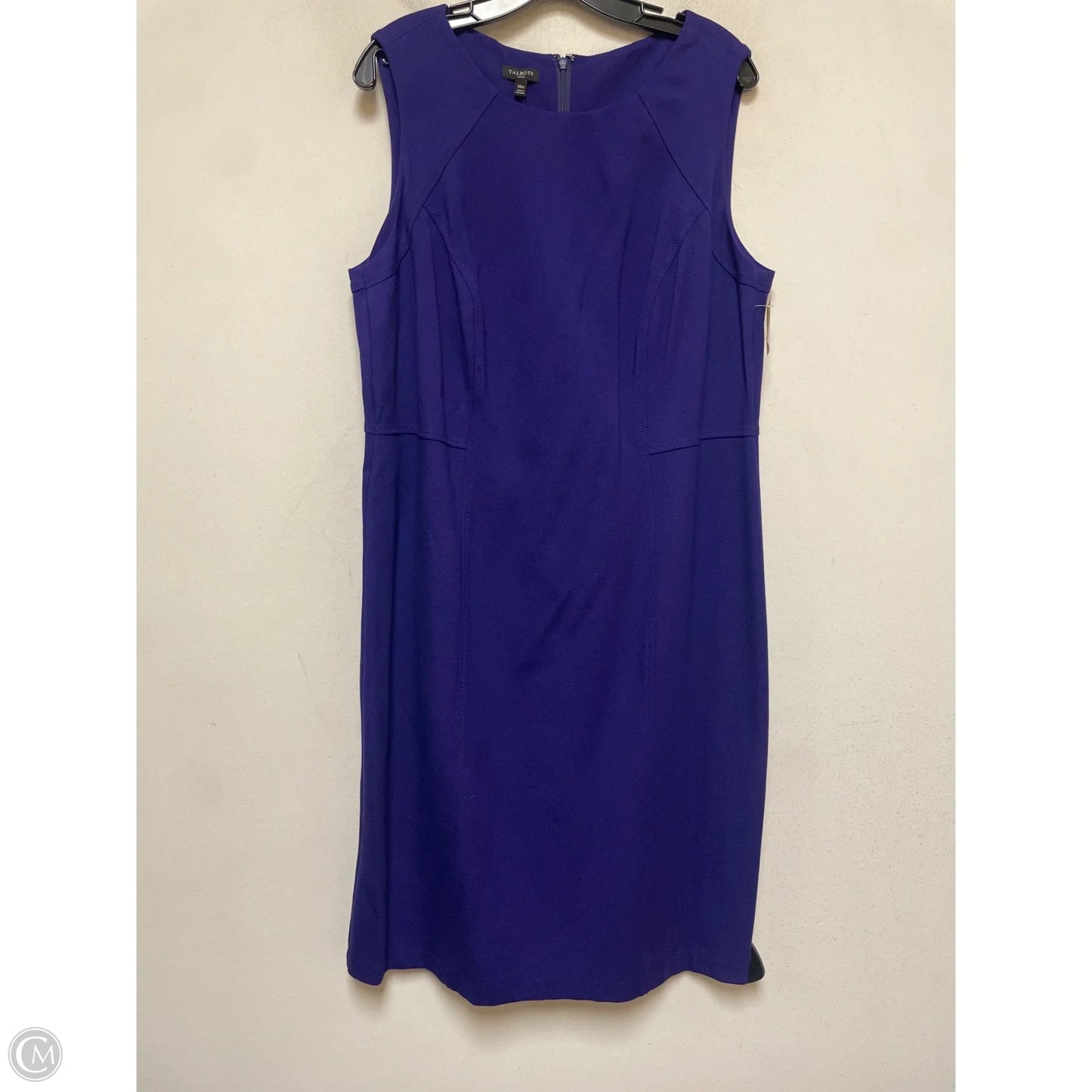 Dress Casual Midi By Talbots In Purple, Size: Xl