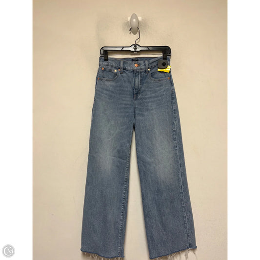 Jeans Wide Leg By J. Crew In Blue Denim, Size: 2