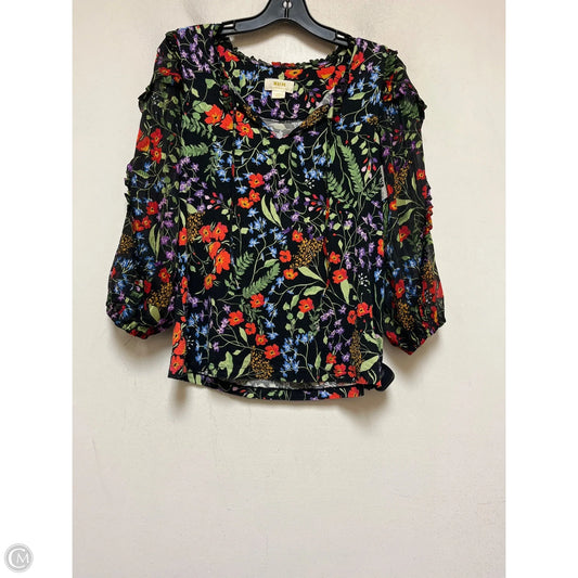 Top Long Sleeve By Maeve In Floral Print, Size: Xs