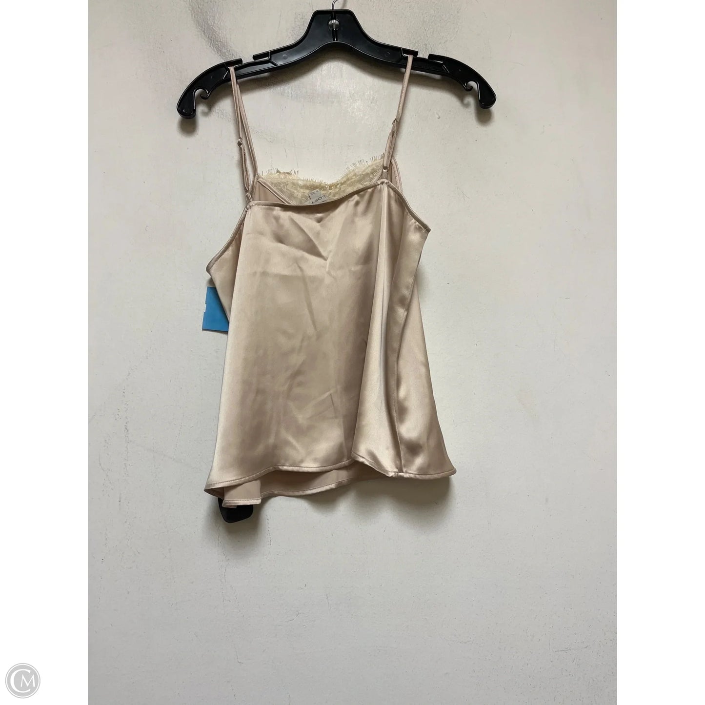 Top Sleeveless By Loft In Gold, Size: Xs