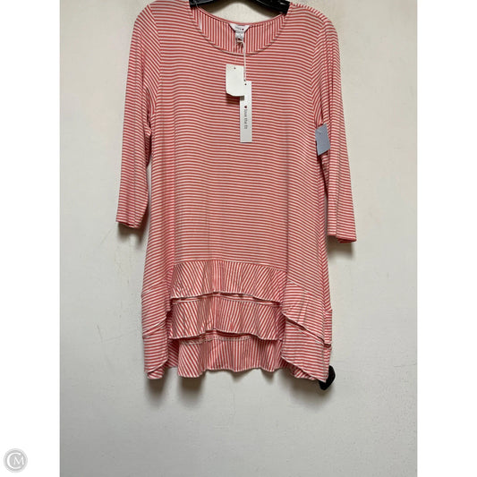 Top Long Sleeve By Intro In Striped Pattern, Size: S