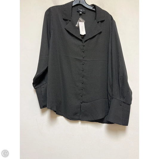 Top Long Sleeve By Premise In Polkadot Pattern, Size: Xl